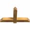 Ekena Millwork Eugene Rough Sawn Timber Gable Bracket, Western Red Cedar, 36"W x 21"H x 4"D x 4"F, 14/12 Pitch GBW036X21X0404EUG00RWR - alternate 3